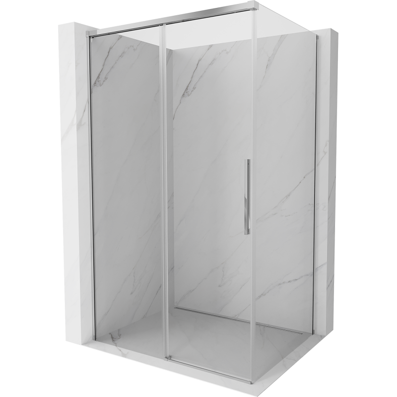 Mexen Rox Duschkabine zum Schieben 100 x 85 cm, transparent, Chrom - 8C2-100-085-01-00
