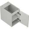 Mexen Orio mobiletto da bagno sotto lavello 30 cm, 1 porta, grigio opaco - 91A11-03047-1-BF62