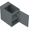 Mexen Orio έπιπλο μπάνιου κάτω από νιπτήρα 30 cm, 1 πόρτα, γραφίτης ματ