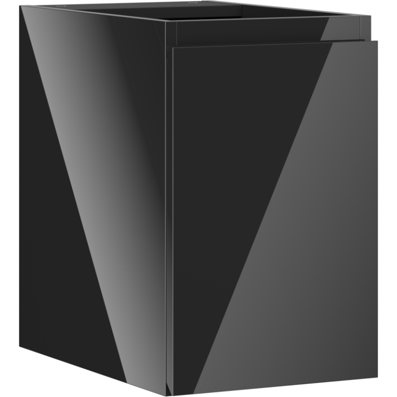 Mexen Orio armadietto da bagno sotto lavabo 30 cm, 1 porta, nero lucido - 91A11-03047-1-BF70