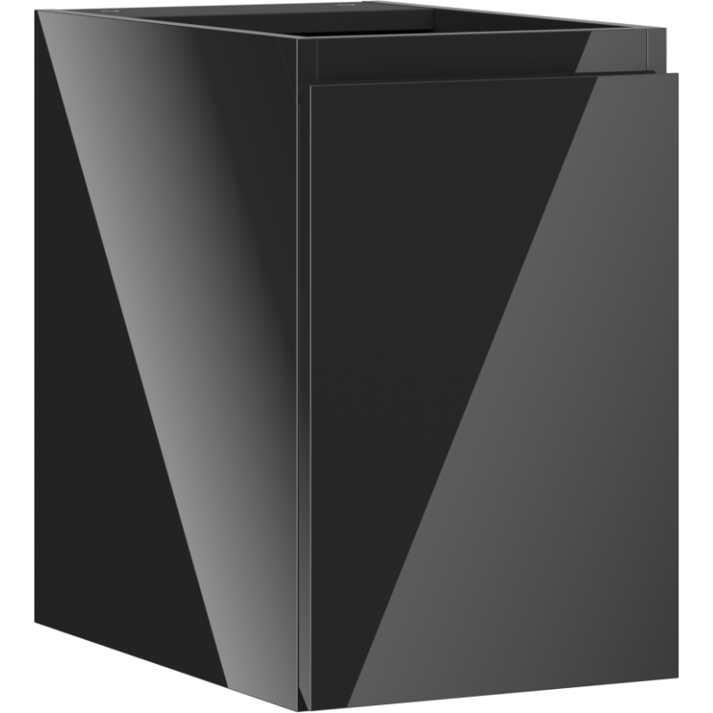 Mexen Orio Badschrank unter dem Waschbecken 30 cm, 1 Tür, schwarz glänzend - 91A11-03047-1-BF70