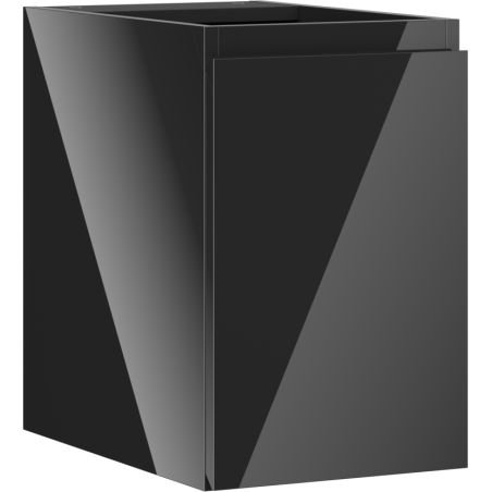Mexen Orio 30 cm bathroom vanity cabinet, 1 door, glossy black - 91A11-03047-1-BF70
