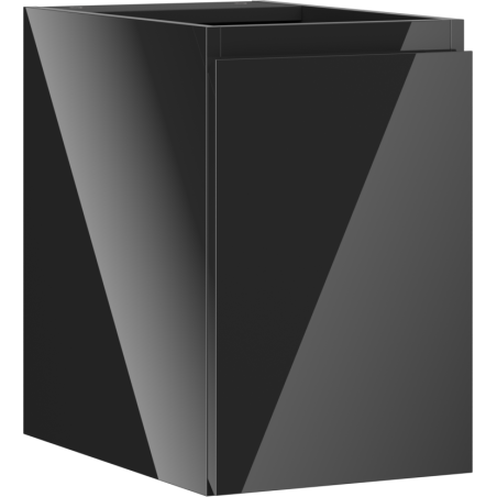 Mexen Orio mueble de baño bajo lavabo de 30 cm, 1 puerta, negro brillante - 91A11-03047-1-BF70