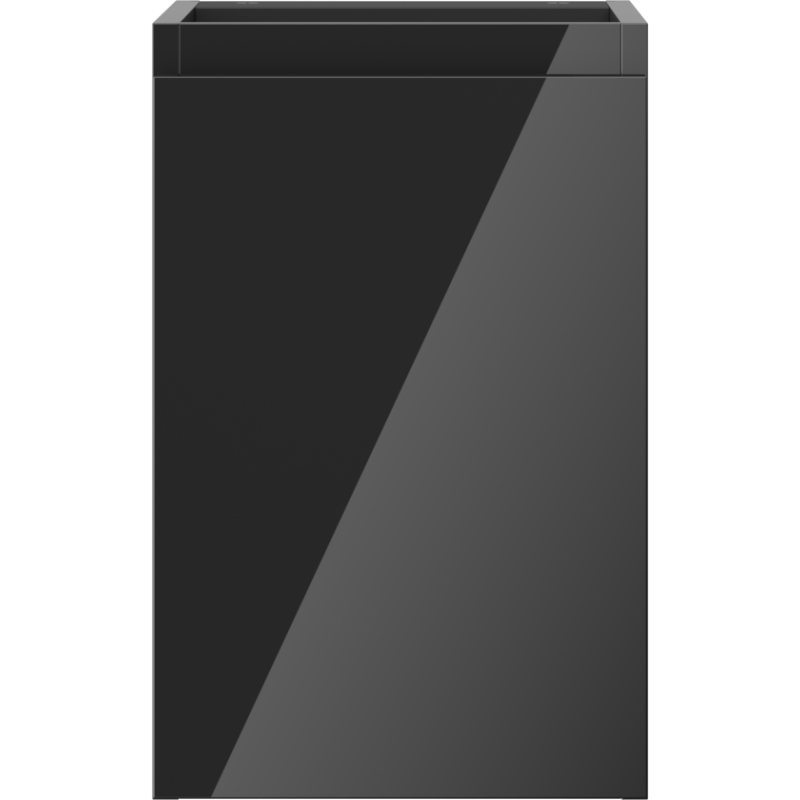 Mexen Orio armoire de salle de bain sous vasque 30 cm, 1 porte, noir brillant - 91A11-03047-1-BF70