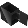 Mexen Orio mueble de baño bajo lavabo de 30 cm, 1 puerta, negro brillante - 91A11-03047-1-BF70