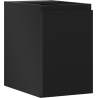 Mexen Orio armario de baño bajo lavabo 30 cm, 1 puerta, negro mate - 91A11-03047-1-BF71