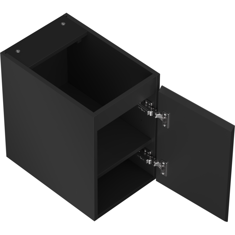 Mexen Orio armario de baño bajo lavabo 30 cm, 1 puerta, negro mate - 91A11-03047-1-BF71