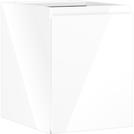 Mexen Orio armoire de salle de bain sous lavabo 35 cm, 1 porte, blanc brillant - 91A11-03547-1-BF00