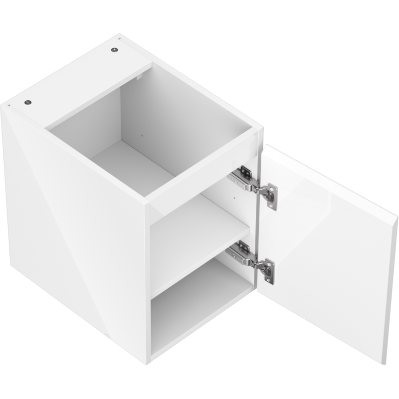 Mexen Orio armário de casa de banho para lavatório 35 cm, 1 porta, branco brilhante - 91A11-03547-1-BF00