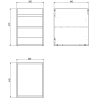 Mexen Orio meuble de salle de bain sous-lavabo 35 cm, 1 porte, blanc brillant - 91A11-03547-1-BF00