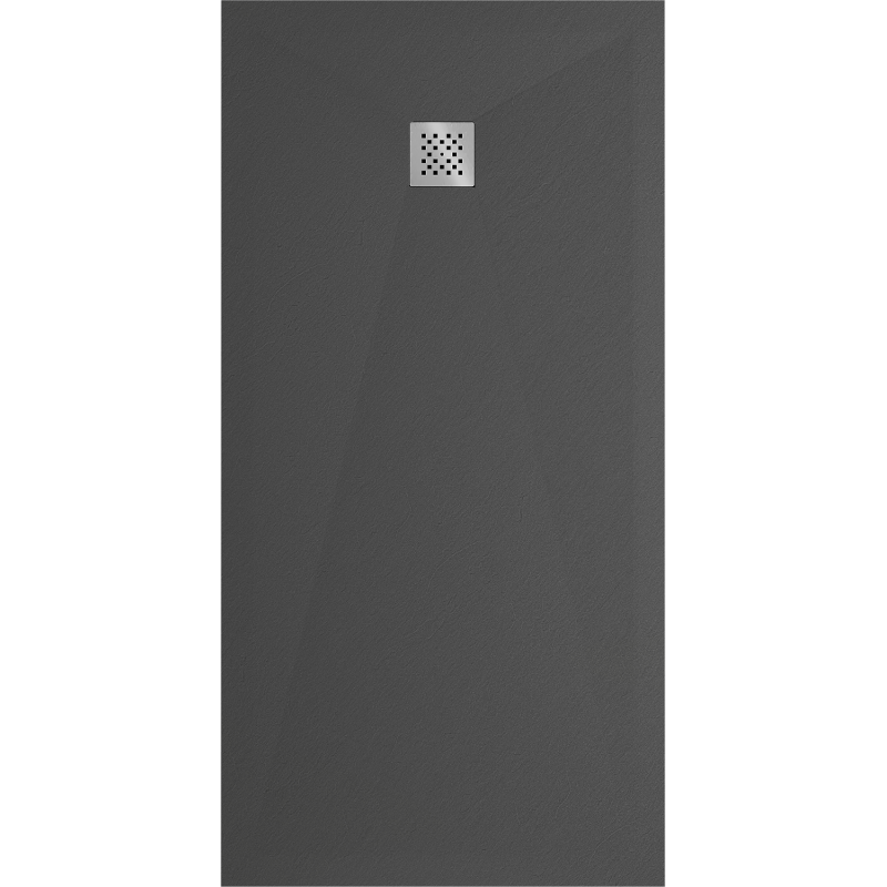 Mexen Stone+ brodzik kompozytowy prostokątny 160 x 70 cm, antracyt - 44717016