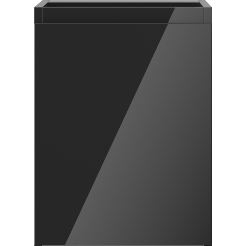 Mexen Orio mueble de baño para lavabo 35 cm, 1 puerta, negro brillo - 91A11-03547-1-BF70