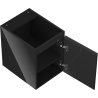 Mexen Orio armário de casa de banho suspenso para lavatório 35 cm, 1 porta, preto brilhante - 91A11-03547-1-BF70