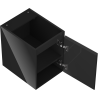 Mexen Orio meuble sous-vasque de salle de bain 35 cm, 1 porte, noir brillant - 91A11-03547-1-BF70