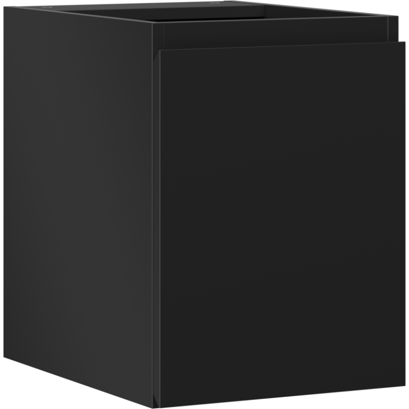 Mexen Orio Badezimmerschrank für Waschbecken 35 cm, 1 Tür, schwarz matt - 91A11-03547-1-BF71