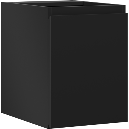 Mexen Orio Badezimmerschrank für Waschtisch 35 cm, 1 Tür, schwarz matt - 91A11-03547-1-BF71