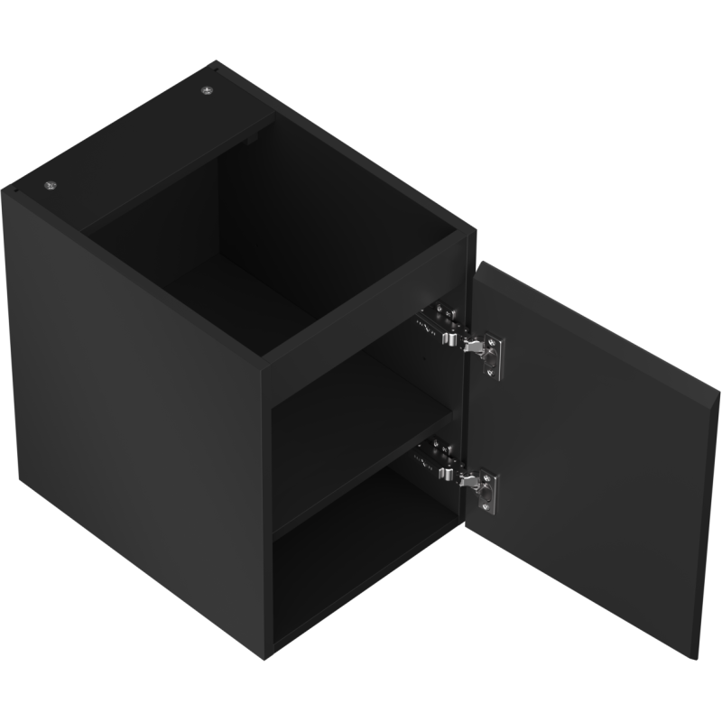 Mexen Orio bathroom cabinet for wash basin 35 cm, 1 door, black matte - 91A11-03547-1-BF71