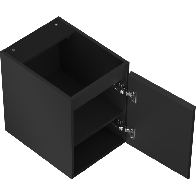 Mexen Orio mueble de baño bajo lavabo 35 cm, 1 puerta, negro mate - 91A11-03547-1-BF71