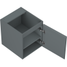 Mexen Orio armario de baño para lavabo 40 cm, 1 puerta, grafito mate - 91A11-04047-1-BF66
