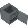 Mexen Orio badkamerkast onder wastafel 40 cm, 1 deur, grafiet mat - 91A11-04047-1-BF66