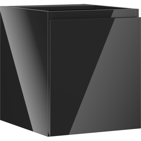 Mexen Orio badkamerkast voor wastafel 40 cm, 1 deur, zwart glans - 91A11-04047-1-BF70