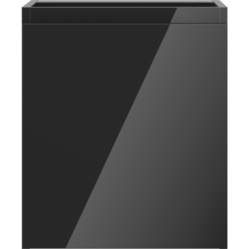 Mexen Orio badkamerkast voor wastafel 40 cm, 1 deur, zwart glans - 91A11-04047-1-BF70