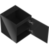 Mexen Orio armario de baño bajo lavabo 40 cm, 1 puerta, negro brillo - 91A11-04047-1-BF70