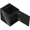 Mexen Orio meuble de salle de bain sous-lavabo 40 cm, 1 porte, noir brillant - 91A11-04047-1-BF70