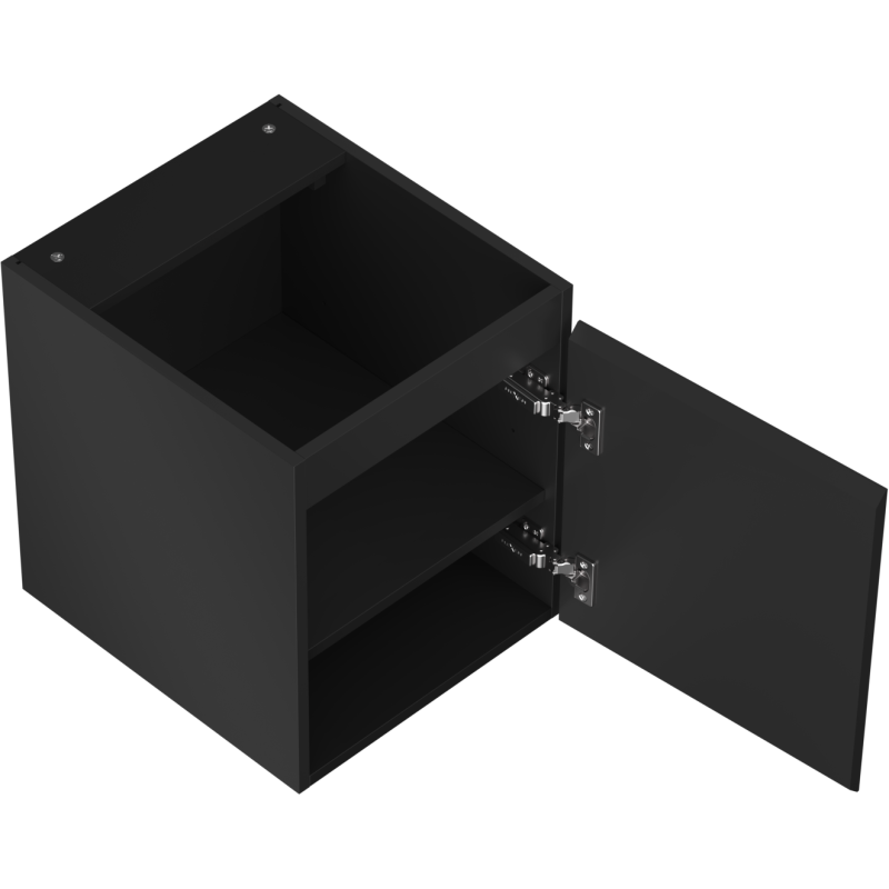 Mexen Orio armario de baño bajo lavabo 40 cm, 1 puerta, negro mate - 91A11-04047-1-BF71