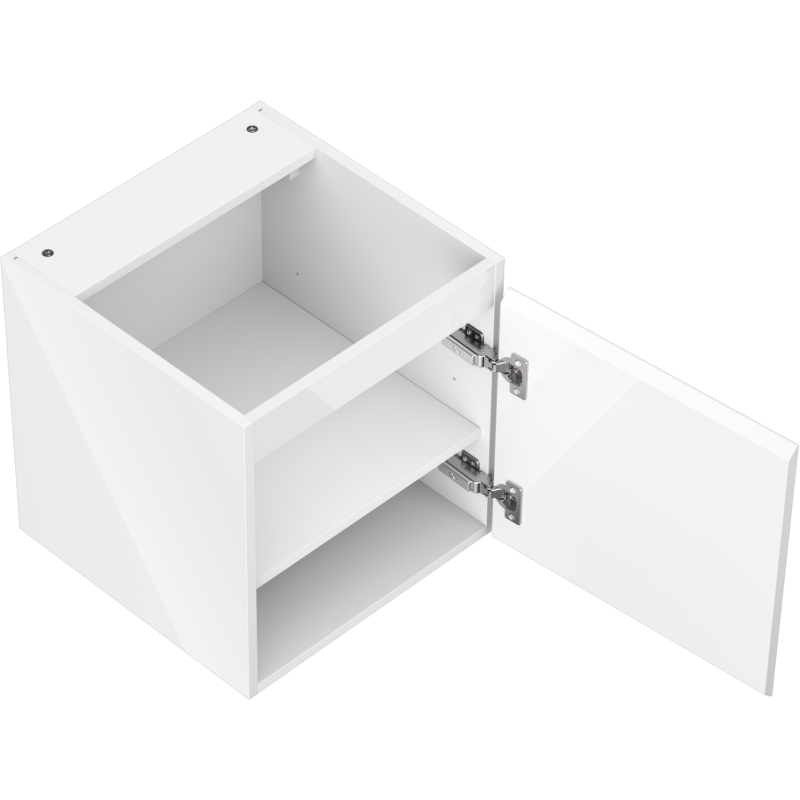 Mexen Orio mobiletto da bagno sottolavabo 45 cm, 1 porta, bianco lucido - 91A11-04547-1-BF00