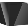 Mexen Orio Badezimmerschrank 45 cm, 1 Tür, schwarz glänzend - 91A11-04547-1-BF70