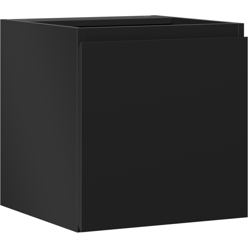 Mexen Orio Badezimmerschrank für Waschbecken 45 cm, 1 Tür, schwarz matt - 91A11-04547-1-BF71