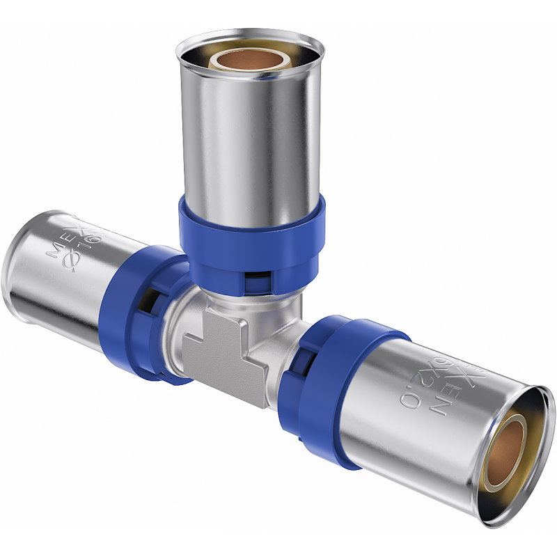 Mexen PEX-P raccord en T à sertir, pressé PEX 16 x 16 x 16 - W97130-161616-00