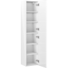 Mexen Orio Badezimmersäule 35 cm, 1 Tür, Weiß Hochglanz - 91A11-03016-1-BF00