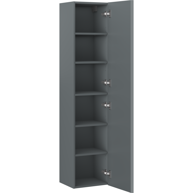 Mexen Orio bathroom column 35 cm, 1 door, matte graphite - 91A11-03016-1-BF66