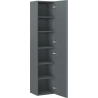 Mexen Orio słupek łazienkowy 35 cm, 1 drzwi, grafit mat - 91A11-03016-1-BF66