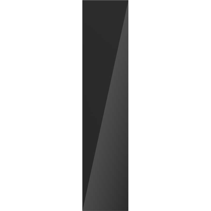 Mexen Orio kopalniški kopalniški steber 35 cm, 1 vrata, črna sijaj - 91A11-03016-1-BF70