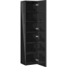Mexen Orio Badezimmerpfosten 35 cm, 1 Tür, schwarz glänzend - 91A11-03016-1-BF70