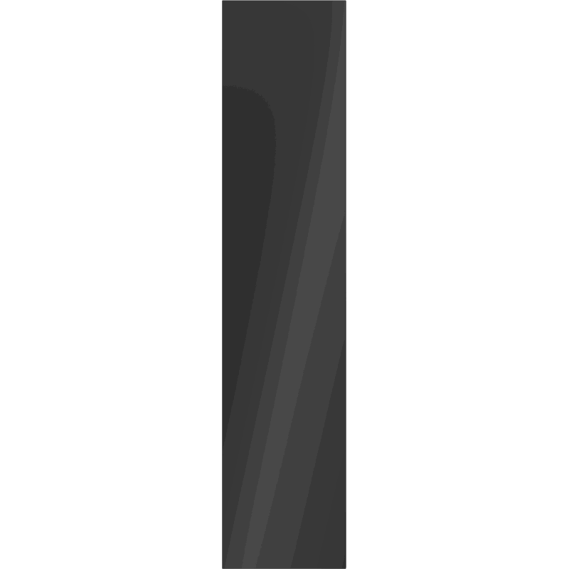 Mexen Orio bathroom column 35 cm, 1 door, black matte - 91A11-03016-1-BF71
