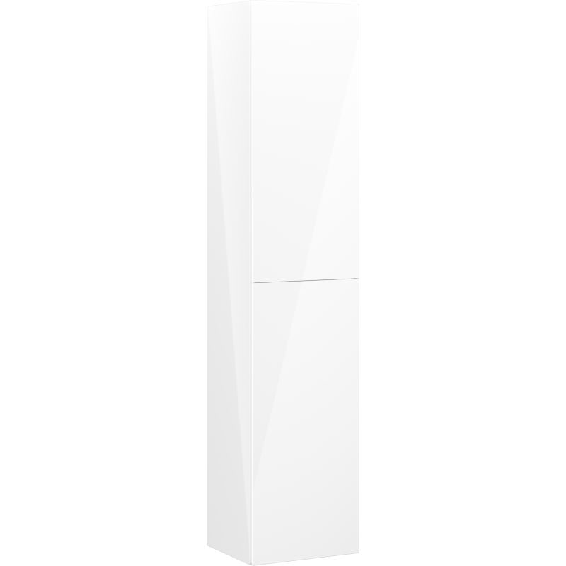 Mexen Orio badkamerkolom 35 cm, 2 deuren, wit glanzend - 91A11-03016-2-BF00