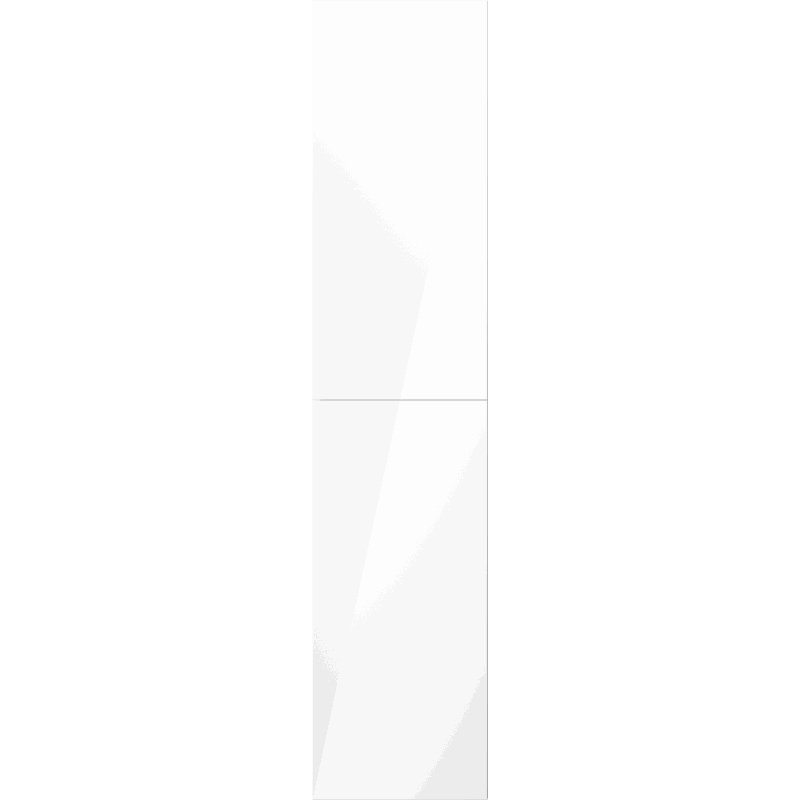 Mexen Orio columna de baño 35 cm, 2 puertas, blanco brillo - 91A11-03016-2-BF00