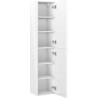 Mexen Orio badkamerkolom 35 cm, 2 deuren, wit glanzend - 91A11-03016-2-BF00