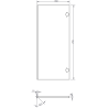 Mexen Orio vannitoapost 35 cm, 2 ust, valge matt - 91A11-03016-2-BF01