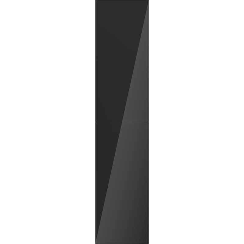 Mexen Orio coluna de casa de banho 35 cm, 2 portas, preto brilhante - 91A11-03016-2-BF70