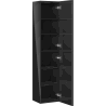 Mexen Orio ormarić za kupaonicu 35 cm, 2 vrata, crni sjaj - 91A11-03016-2-BF70