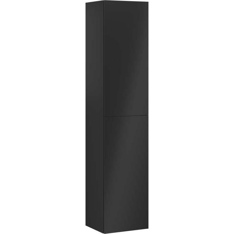 Mexen Orio Badezimmer-Säule 35 cm, 2 Türen, schwarzmatt - 91A11-03016-2-BF71
