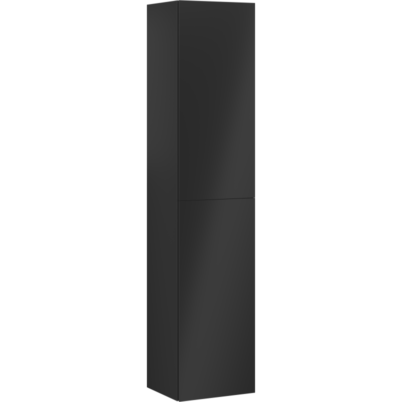 Mexen Orio columna de baño 35 cm, 2 puertas, negro mate - 91A11-03016-2-BF71