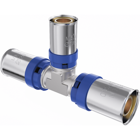 Mexen PEX-P Pressfitting Reduzierstück, pressbar PEX 25 x 20 x 25 - W97131-252025-00