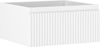 Mexen Rivel armario de baño bajo lavabo 50 cm, 1 cajón, ranurado, blanco mate- 91A20-05023-1-BF01