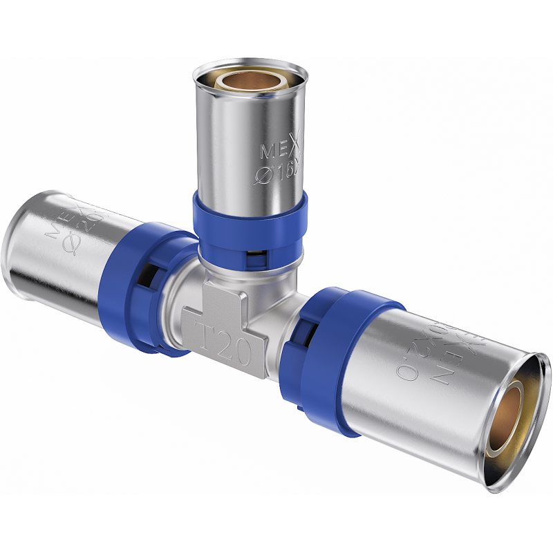 Mexen PEX-P raccord réducteur à sertir, pressé PEX 32 x 25 x 32 - W97131-322532-00